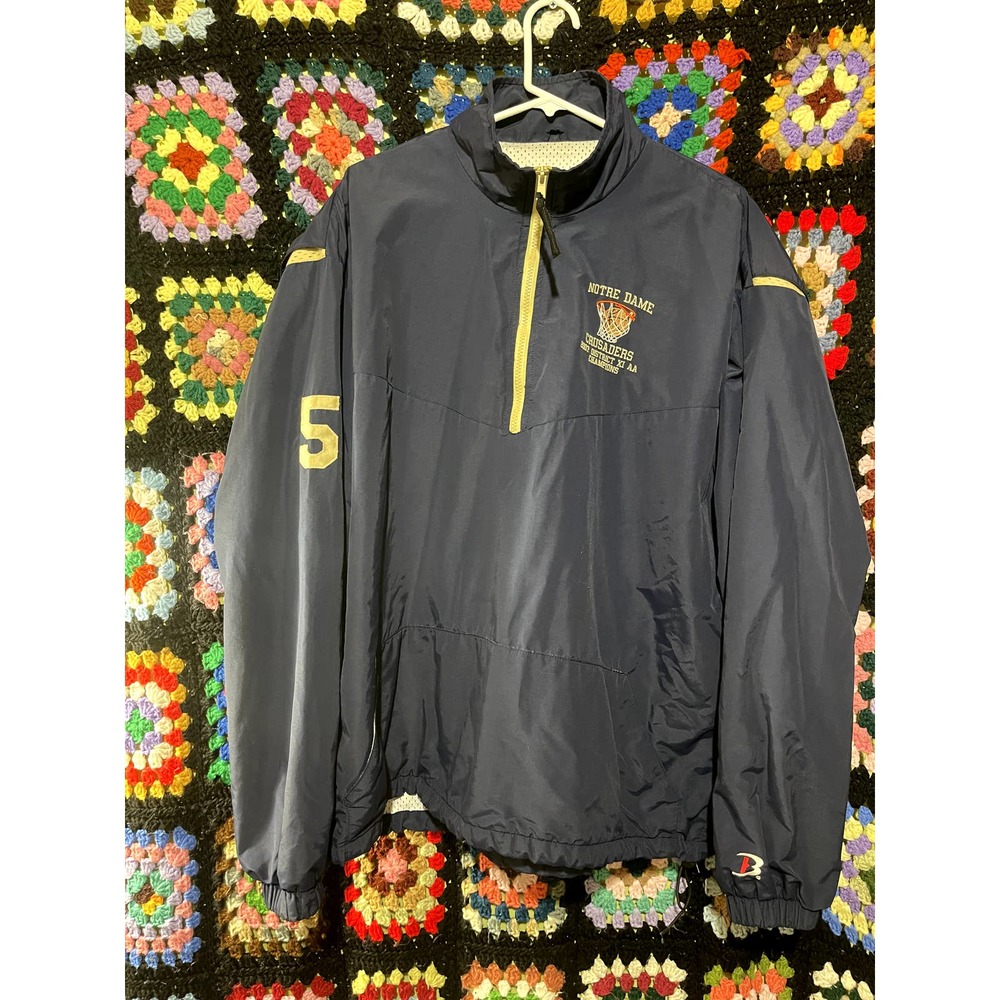 Notre Dame Crusaders 1/4 Zip Pull-over Windbreaker Xtra Large